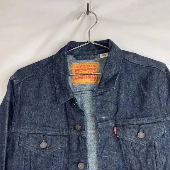 Levis Original Trucker Dark Wash Jacket - Picture 4 of 12